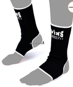 Sơ mi chân TWINS Ankle Guards AG1 - Đen