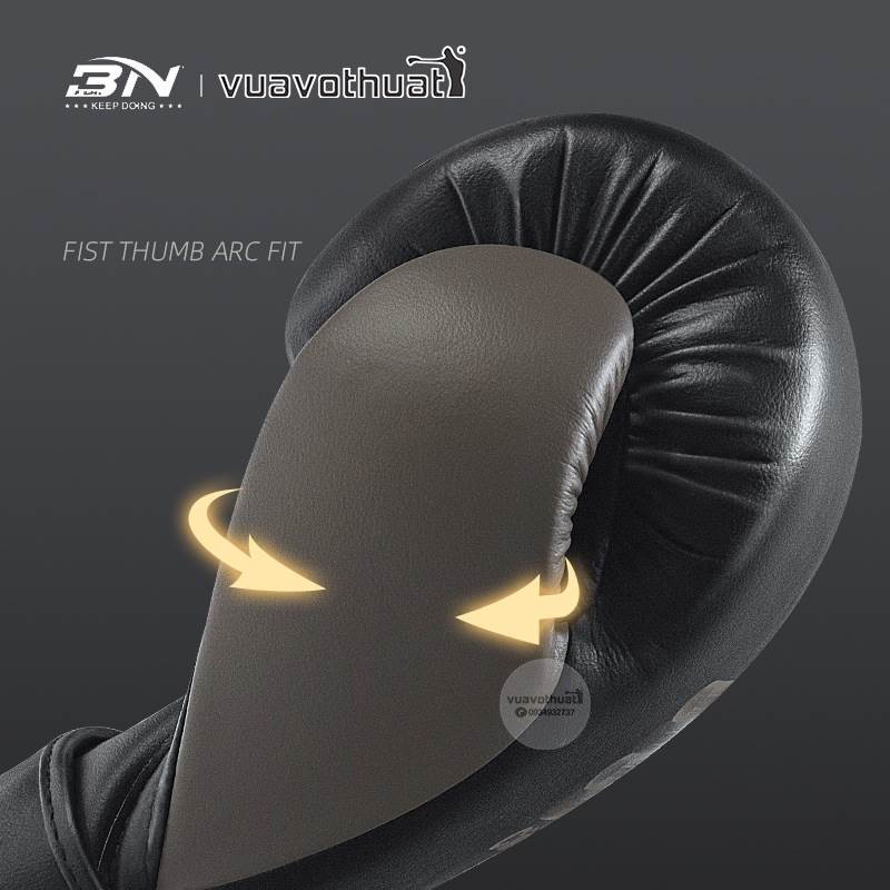 Găng tay Boxing BN Circle da Microfiber cao cấp Màu trắng 9 gang tay boxing bn circle da microfiber cao cap 7