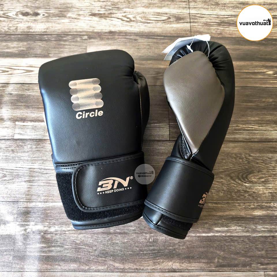 Găng tay Boxing BN Circle da Microfiber cao cấp Màu trắng 7 Găng tay Boxing BN Circle da Microfiber cao cấp