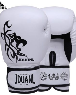 Găng Tay JDuanl Hổ Tiger Boxing Gloves Trắng – White