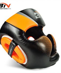 bán mũ bảo vệ đầu võ thuật bn cam orange headgear 1