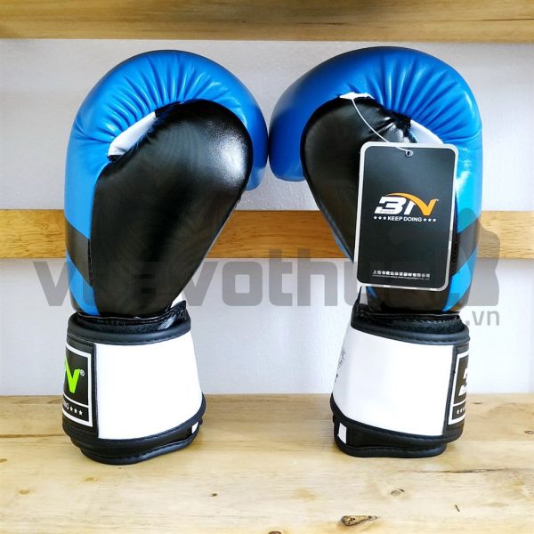 GĂNG TAY BN BOXING GLOVES MÀU XANH BLUE Vua Võ Thuật VN