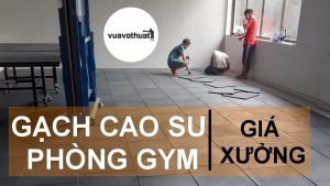 Read more about the article Gạch cao su lót sàn phòng Gym giá rẻ lát nền | Mua bán gạch cao su | Thảm tập Võ EVA