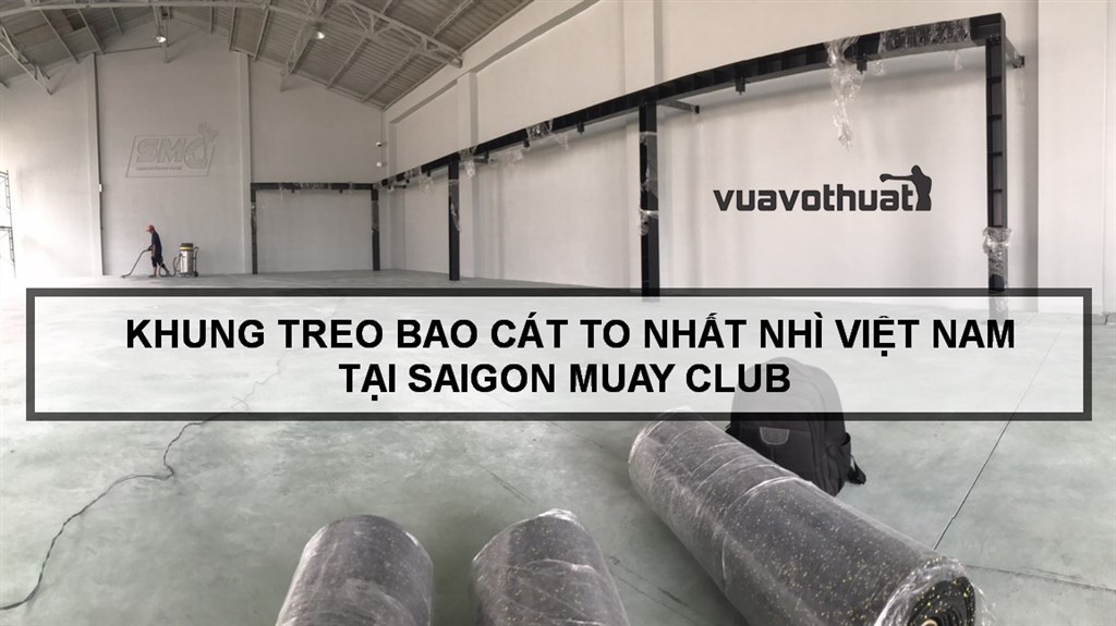 You are currently viewing Setup phòng tập boxing | Khung treo bao cát to bự tại Saigon Muay Club (SMC) – Tp.HCM | Kickfit