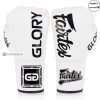 Gang Tay boxing Fairtex Bglg1 X Glory Competition Gloves White Lace up 4