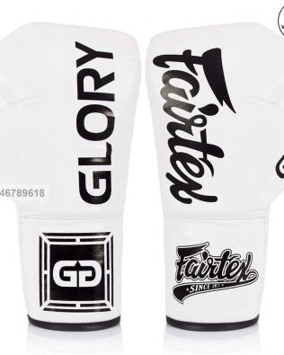 Găng Tay boxing Fairtex Bglg1 X Glory Competition Gloves – White – Lace up