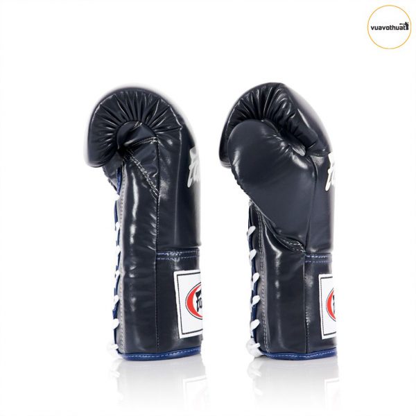 Găng Tay Boxing Fairtex BGL6 Pro Competition Gloves Locked Thumb (Leather) - Màu Xanh