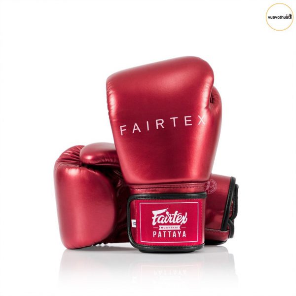 Găng Tay Boxing Fairtex BGV22 “Metallic” - Màu Đỏ