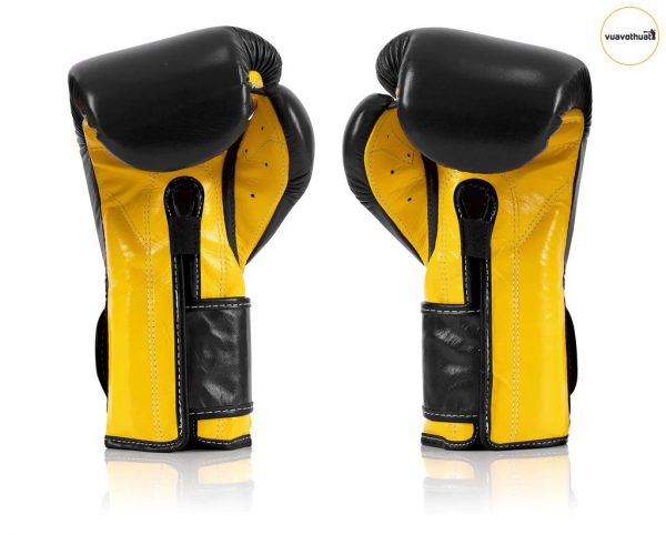 Găng Tay Fairtex Bgv9 Mexican Style Boxing Gloves - Black Yellow