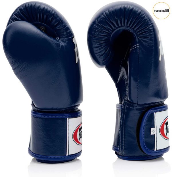 Gang Tay boxing fairtex Bgv1 Tight Fit Muay Thai Boxing Gloves Blue 1