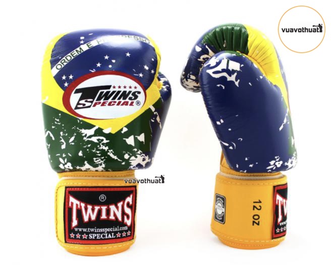 Găng tay Twins Cờ Brazil FBGVL3-44BZ Boxing Gloves