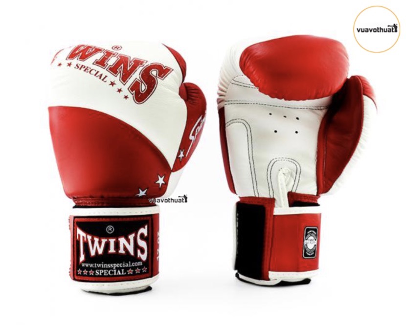 Găng tay Twins FBGVL10 Spirit Boxing Gloves Trắng Đỏ