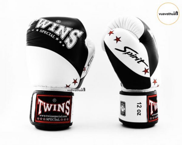 Găng tay Twins FBGVL10 Spirit Boxing Gloves Trắng Đen