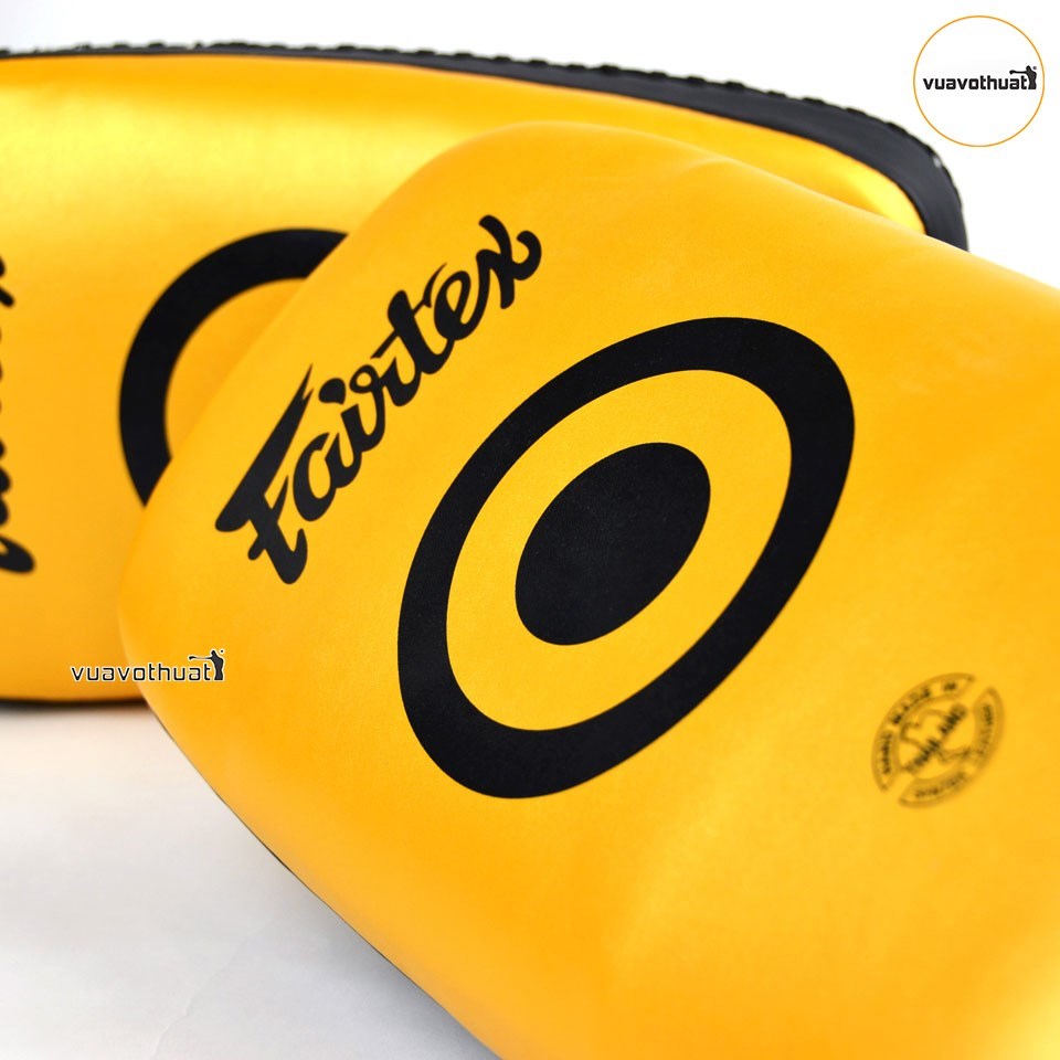 Đích đấm đá Fairtex KPLC5 Microfiber Curved Lightweight Thai Kick Pads | Màu Gold