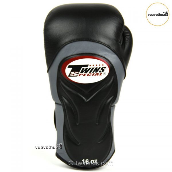 Găng tay Twins BGVL6 Muay Thai Boxing Gloves Deluxe Sparring | Black Grey