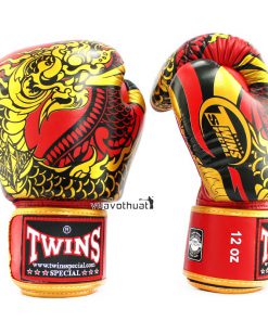 Găng tay Twins FBGVL3-52 Boxing Gloves Rồng Nagas Đỏ