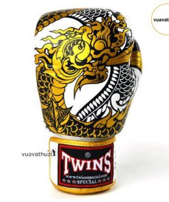 Găng tay Twins FBGVL3-52 Boxing Gloves Rồng Nagas Trắng