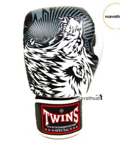 Găng tay Twins FBGVL3-50 Wolf Boxing Gloves - Sói Trắng