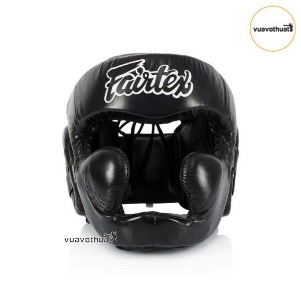 Giáp Bảo Hộ Đầu Fairtex Hg13 Full Coverage Head Gear Lace-Up - Black