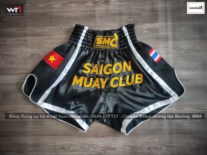 Quần Short Muay Thai Logo riêng cho Câu lạc bộ Saigon Muay Club SMC | Đạt Hòa Plastic