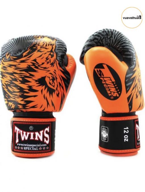 Găng tay Twins FBGVL3-50 Wolf Boxing Gloves - Sói Cam