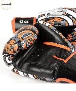 Găng tay Twins Skull FBGVL3-53 Los Muertes Boxing Gloves | Cam Orange