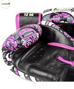 Găng tay Twins Skull FBGVL3-53 Los Muertes Boxing Gloves | Tím Pink