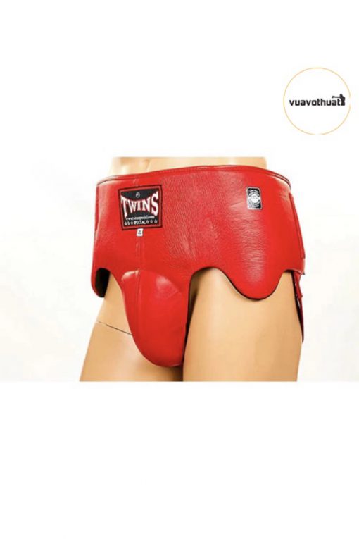 Bảo hộ hạ bộ TWINS APL-1 Muay Thai Boxing MMA Groin Guard Steel Protector Đỏ