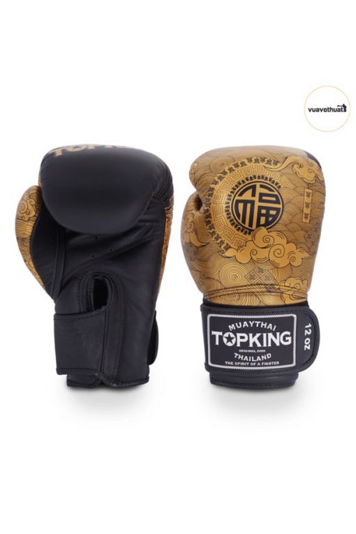 Găng tay Top King Black Chinese Boxing Gloves